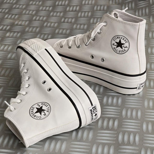 Converse bota polipiel blanca